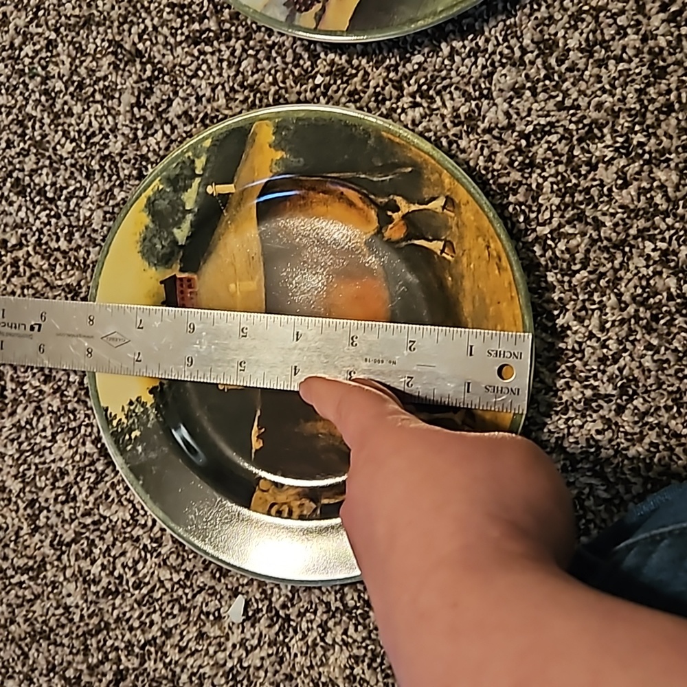 Block by Gear County Farm plates. Set of 2 salad plates. 8 inches. - Picture 4 of 6